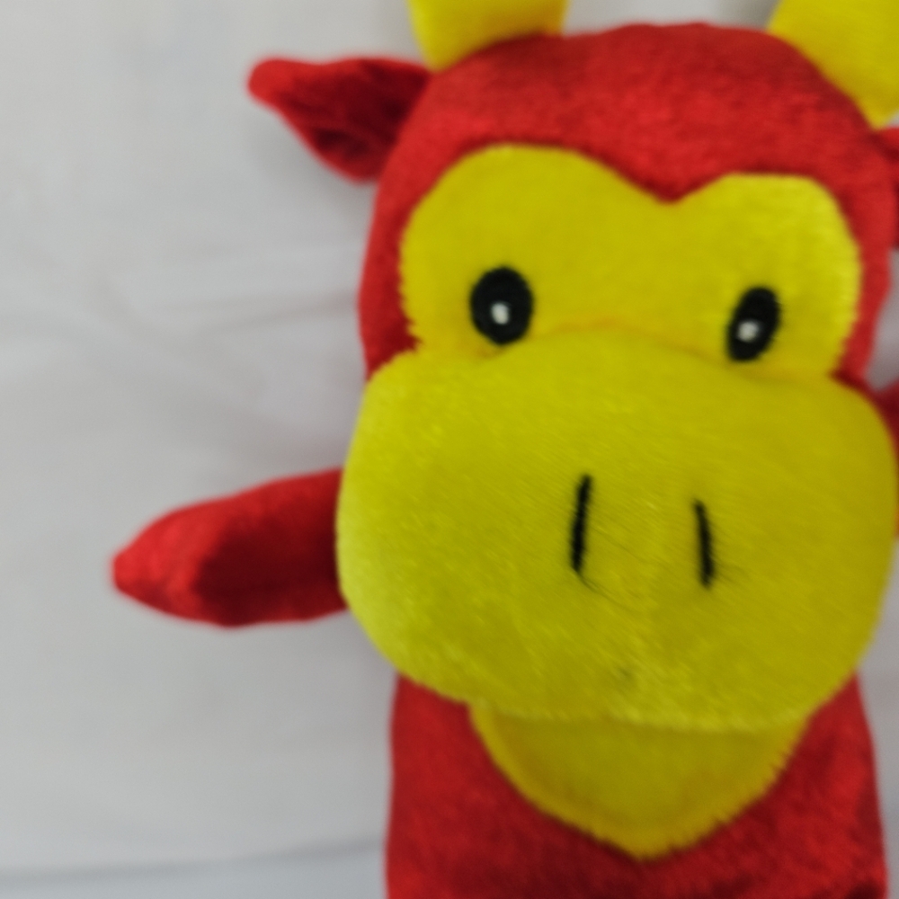 Toymax peek a boo  Cow Plush Toy Toymax Red And Yellow Plush - Picture 12 of 13